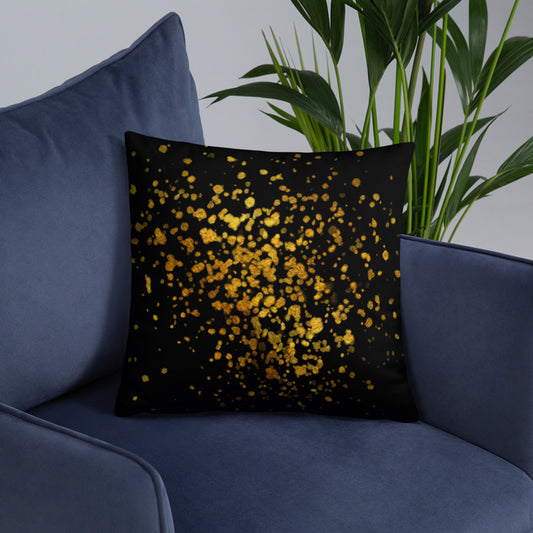 Blk/Gold-Basic Pillow