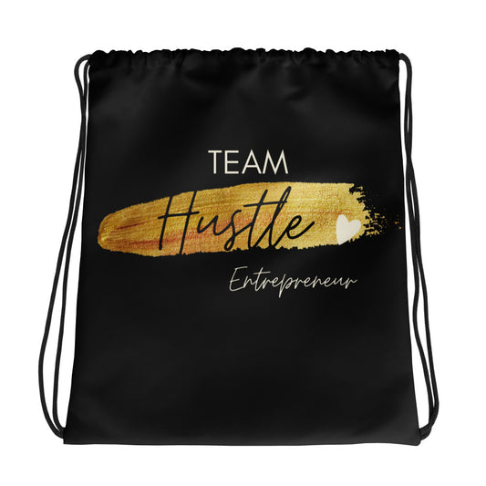 Team Hustle-Drawstring bag
