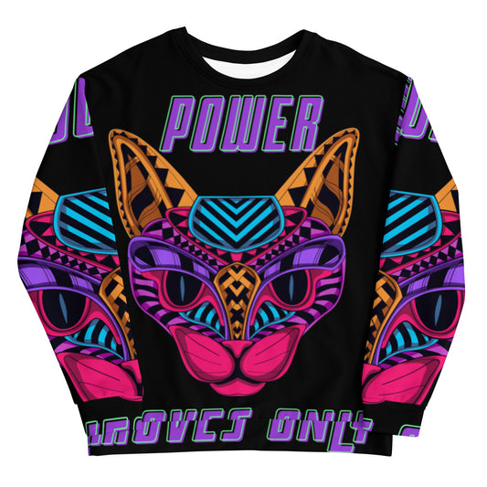 Power Moves only-blk-Unisex Sweatshirt
